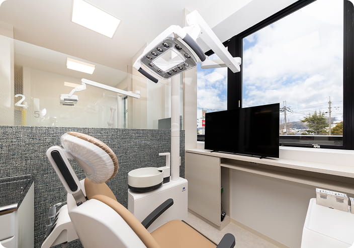 フジデンタルクリニックの半個室の診療室